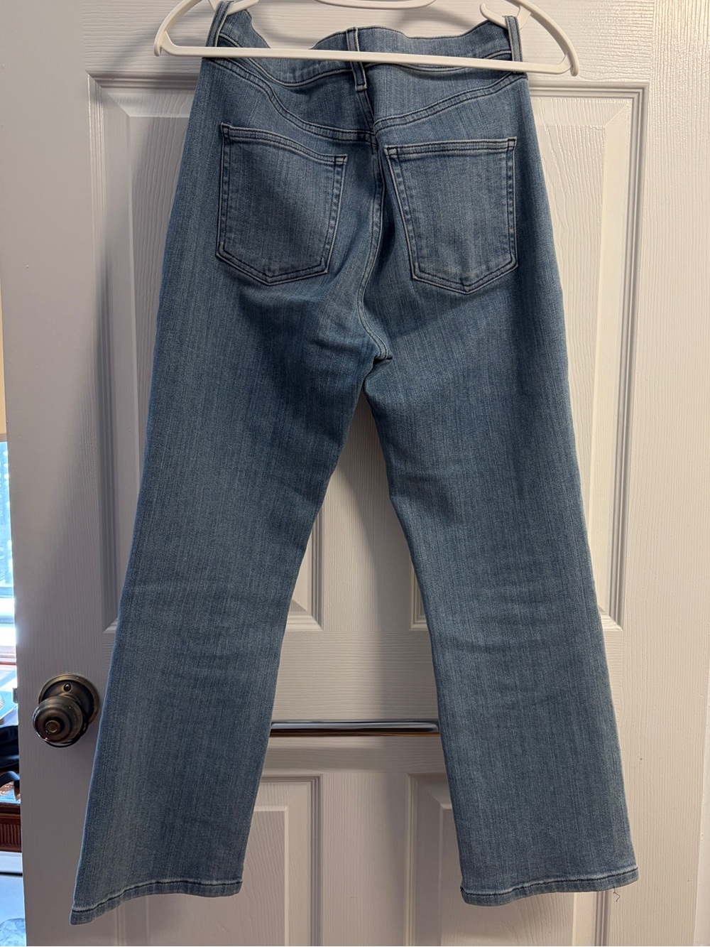 AYR The Pop Jeans 28s | Light Wash Cropped Straight Leg Classic - Picture 3 of 7